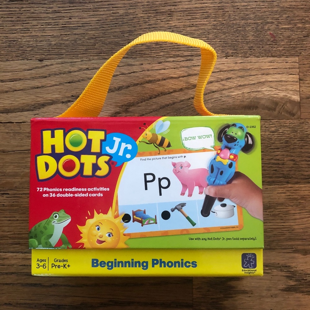 Hot Dots Jr. Beginner Phonics Learning Preschool Ages 3+